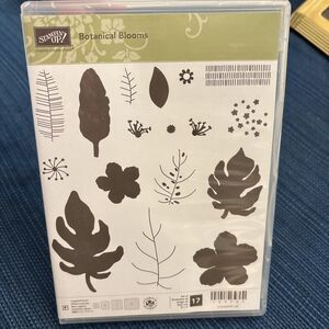 Botanical Blooms Stampin Up Cling Stamps With Dies 140757 Set of 17
